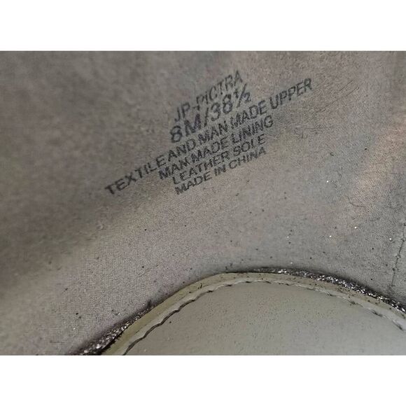 Jessica Simpson JP Pictra Heels Sz 8M Gold - Picture 8 of 9